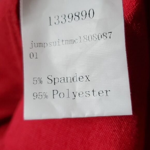 🔸️Red Cutout Tie Front Culotte Sleeveless Jumpsuit XSmall - Picture 13 of 15